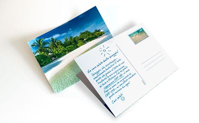 Abbildung des Postkarten-Mailings von Helsana